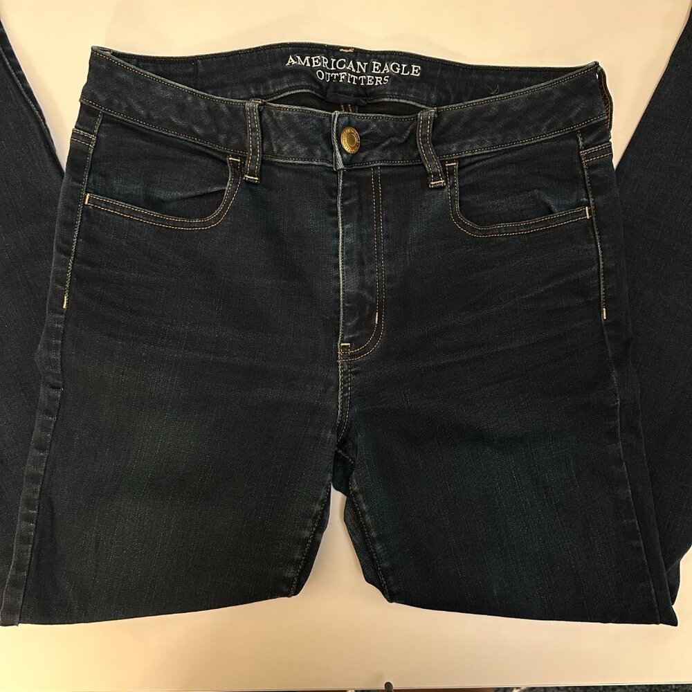 American Eagle Dark Wash Jegging - Size 14